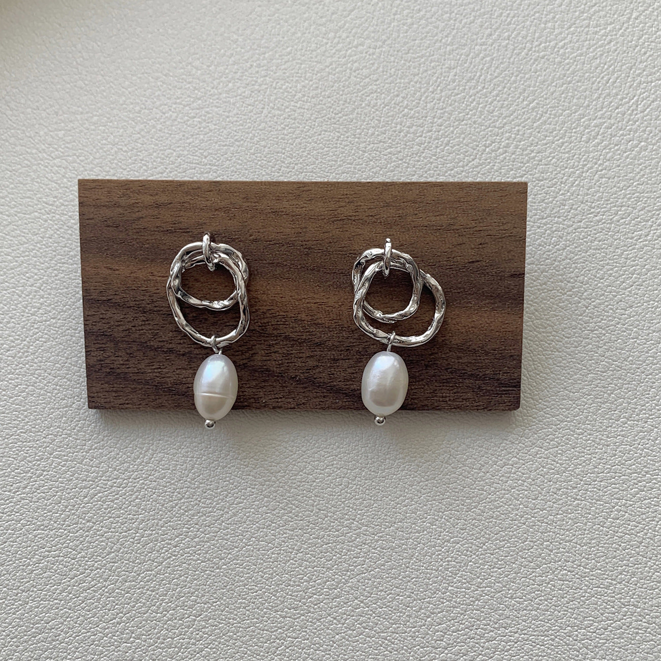 Lune Douce - Sterling Silver Double Circle Studs